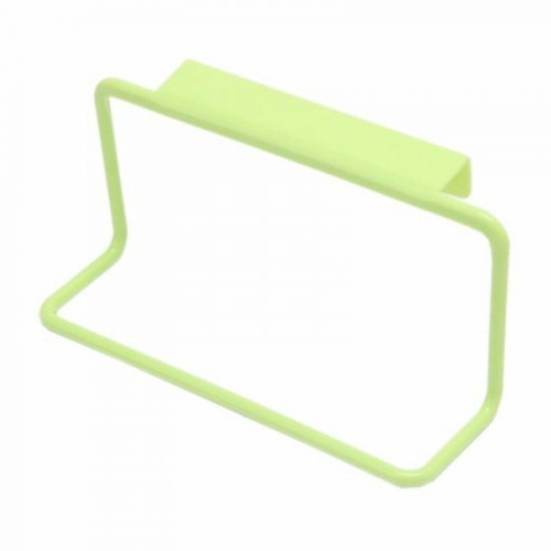 Image 1 of 1.. ISTAR Cupboard Over Door Kitchen Napkin Holder Plastic Towel Hanging Rack For Kitchen And Bathroom, 2 Pieces Green Towel Holder