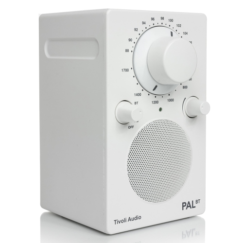 Tivoli Audio PALBT Portable AM/FM Radio with Bluetooth - White