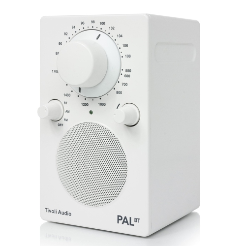 Tivoli Audio PALBT Portable AM/FM Radio with Bluetooth - White