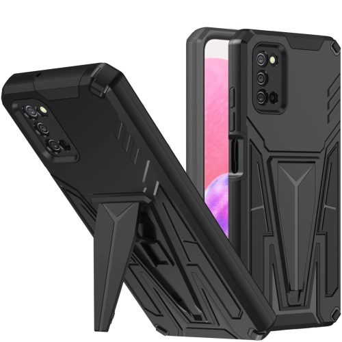 【CSmart】 Shockproof Heavy Duty Rugged Defender Hard Case Kickstand Cover for Samsung Galaxy A52 5G, Black