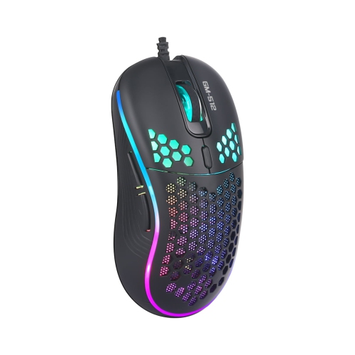 Xtrike Me GM-512 - 7 Button Wired Optical Gaming Mouse, DPI: 800/1600/2400/3200/4800/6400 With RGB Backlight, Black