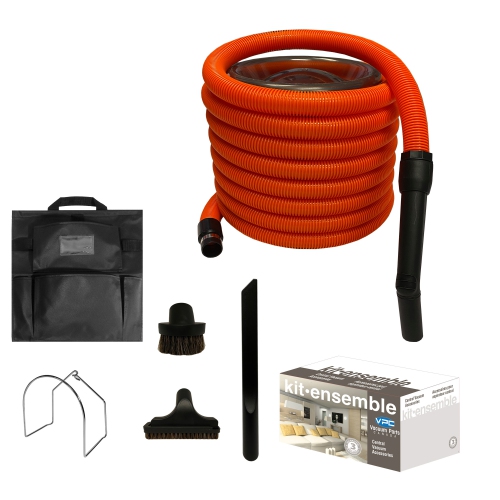VPC Basic Garage / Car Cleaning Kit for Central Vacuum (40 ft)