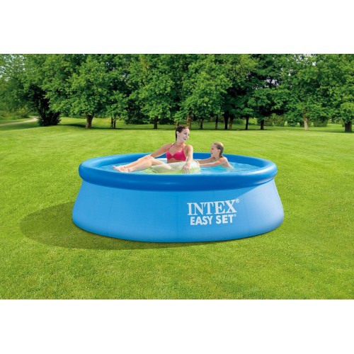 Easy Set Inflatable Above Ground Swimming Pool Outdoor Backyard Family Pool - 8ft.x30in