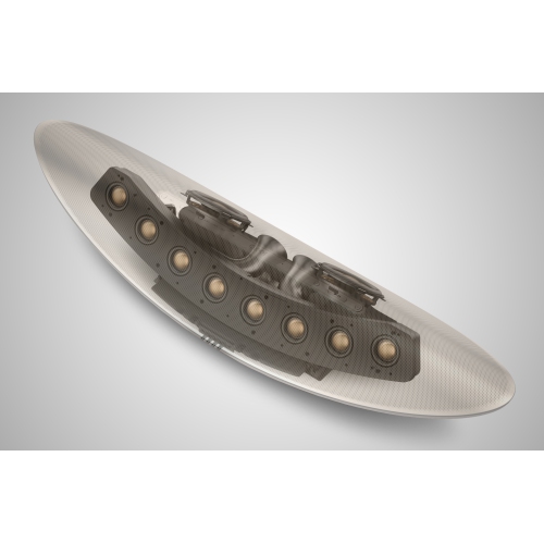 Cleer Audio CRESCENT Smart Audio Speaker – Award Winning All-In-One Sound System, 8 Custom 40mm Full-Range Drivers, Dual 84mm Woofers, Bluetooth, Wireless Connection Google Assist