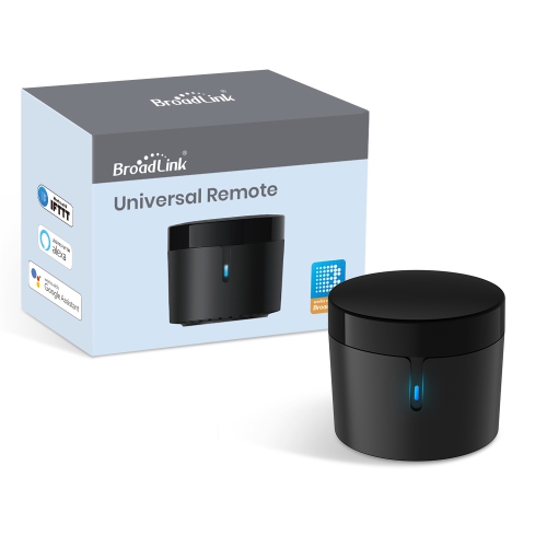 BroadLink RM4 Mini IR Universal Remote Control, Smart Home Automation Wi-Fi Infrared Blaster for TV Air Conditioner STB Audio, Works with Alexa,