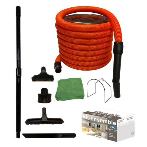 VPC Premium Garage / Car Cleaning Kit for Central Vacuum (50 ft)