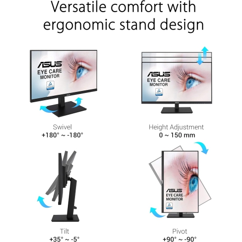 ASUS 27" FHD 75Hz 5ms GTG IPS LED Adaptive-Sync Monitor - Black