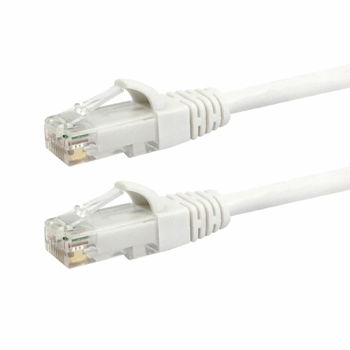 Image 1 of 2.. HYFAI CAT6 550MHz Molded Networking RJ45 Patch Cable - Premium Fluke® Certified - CMR Riser Rated 4 FT, White