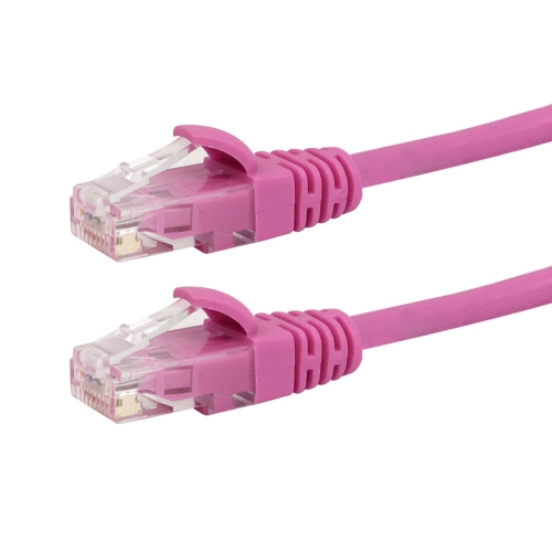 Image 1 de 2.. HYFAI CAT6 Câble de raccordement réseau moulé RJ45 550 MHz - certifié Premium Fluke® - Riser CMR coté 5 pi, violet