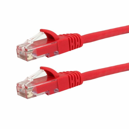 HYFAI CAT6 550MHz Molded Networking RJ45 Patch Cable - Premium Fluke® Certified - CMR Riser Rated 5 FT, Red