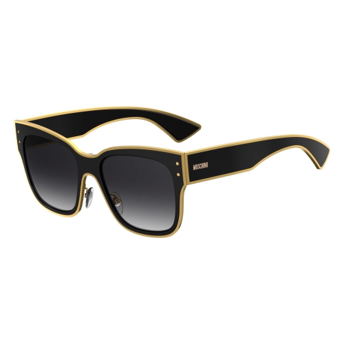 MOSCHINO Dark Grey Gradient Rectangular Ladies Sunglasses MOS000/S 0807 9O 55