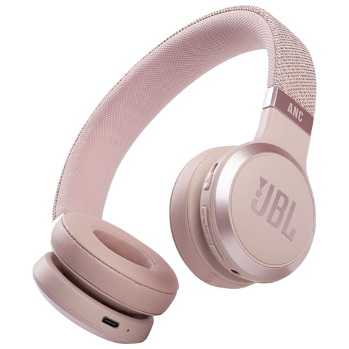 JBL Live 460NC On-Ear Noise Cancelling Bluetooth Headphones - Pink