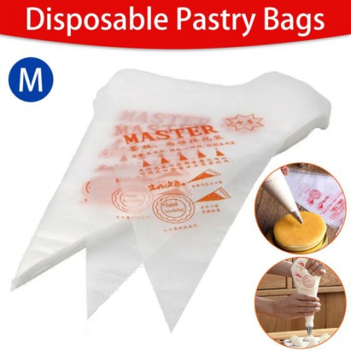 ISTAR Transparent Piping Bags Disposable Icing/Piping Bags for Cake/Pastry/Cupcake Decorating Butter Chocolate Cream Piping Reusable Piping Bag