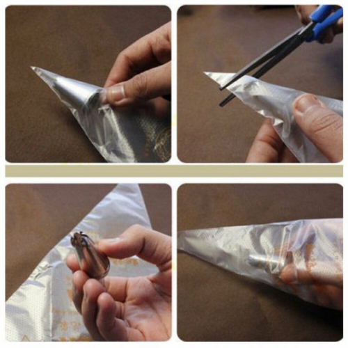 ISTAR – poches à glaçage/poche à douille jetables pour gâteau/pâtisserie/petits gâteaux/poche à douille à décorer réutilisable pour la crème au