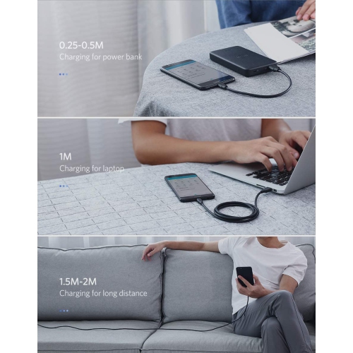 Ugreen Micro USB Data and Charge Cable, Black, 1 Meter