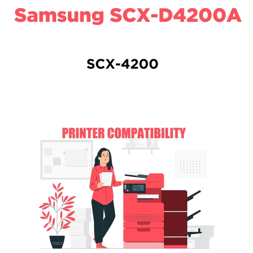 Printer Pro™ 2 Pack Samsung SCX-4200/SCX-D4200/4200/Samsung4200/samsung 4200 Black Toner Cartridge-Samsung Printer SCX-4200
