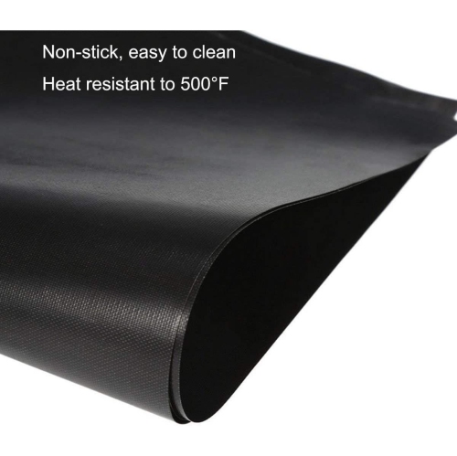 ISTAR Stove Burner Covers, Gas Stove Protectors Black Double Thickness, Reusable, Non-Stick, Fast Clean Liners for Kitchen/Cooking. 27 x 27cm