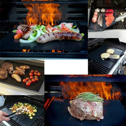 Grill Mat Heavy Duty BBQ Grill Mats Non Stick Baking Mats for Outdoor Gas Grill Reusable and Easy to Clean Works With Gas 5 Pack Best Buy Canada