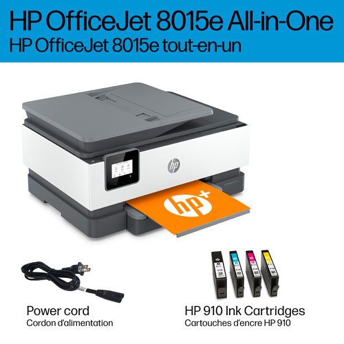 HP OfficeJet 8015e Wireless All-In-One Inkjet Printer - HP Instant Ink 6-Month Free Trial Included*