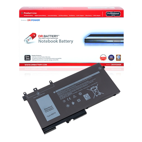 DR. BATTERY - Replacement for Dell Latitude 12 5290 / 5488 / 5590 / E5288 / 00JWGP / 0DJWGP / 4YFVG / 83XPC / 93FTF / D4CMT