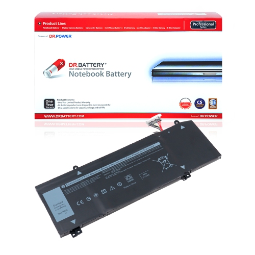 DR. BATTERY  - Replacement for Dell M15 Gtx 1070 M17 P37E / M17 P37E001 / M17 R1 / M17 R2 / 0Jjpfk / 1F22N / Xrgxx / 06Yv0V