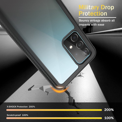 Étui avec protecteur d’écran pour Galaxy A52 de Samsung, étui de téléphone avec couvercle intégral pour A52 5G/4G 2021 de Samsung