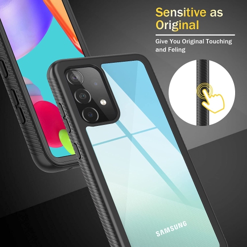 Étui avec protecteur d’écran pour Galaxy A52 de Samsung, étui de téléphone avec couvercle intégral pour A52 5G/4G 2021 de Samsung