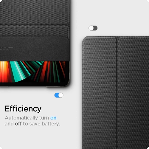 Spigen Liquid Air Folio Designed for iPad Pro 12.9 inch Case M2 6th Generation / 5th Generation (2021) - Black
