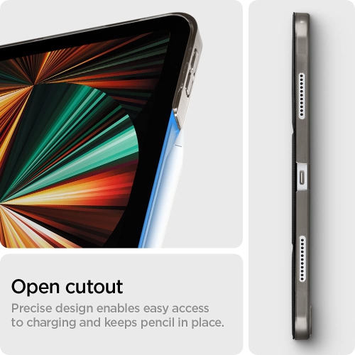 Spigen Liquid Air Folio Designed for iPad Pro 12.9 inch Case M2 6th Generation / 5th Generation (2021) - Black
