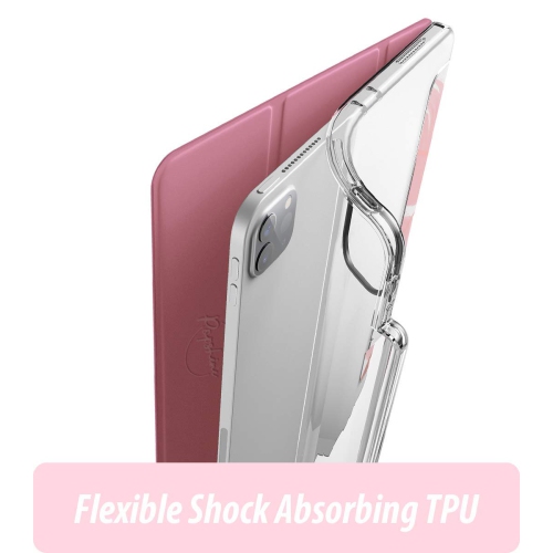 Popshine Marble Lite Series Designed for Apple iPad Pro 11 2021 & 2020 & 2018 Case, Smart Cover with Pencil Holder, Flexible