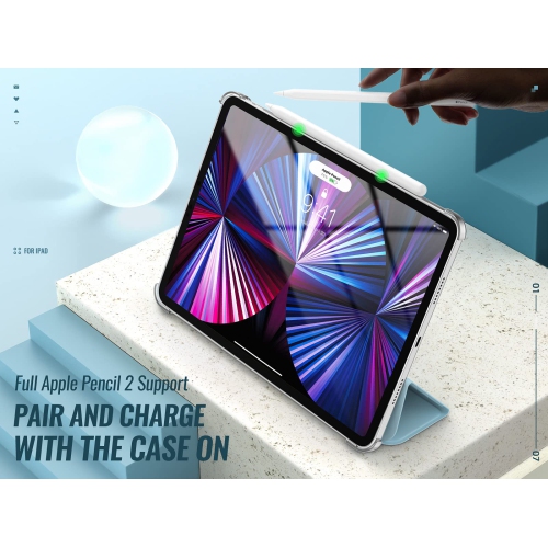 Dadanism Case for New iPad Pro 11 inch Case 2021 / 2020 (2nd Gen) / 2018, Support 2nd Gen Apple Pencil Charging