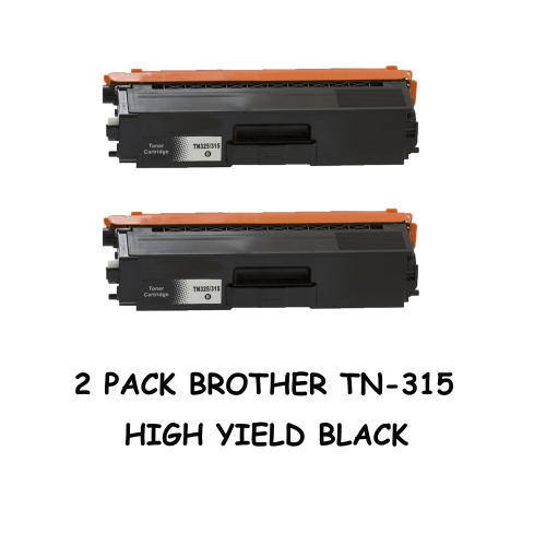 Bestoner™ 2 PK Brother TN315/TN-315/TN310/TN-310 High Yield Black Compatible Toner Cartridge Brother HL-4150CDNHL-4570CDWHL-4570CDWT