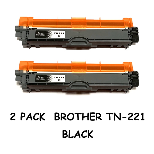 Bestoner™ 2 PK Brother TN221/TN-221/tn221/tn-221/tn225/TN225/TN-225 Black Compatible Toner Cartridge Brother DCP-9020 HL-3140 3150CDN 3170CDW 3180CDW