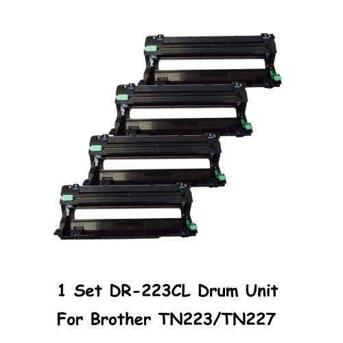 Bestoner™ 1 Set Brother DR223CL/DR-223/DR223/TN 223/tn227/TN223/TN-227 BK/M/Y/C Compatible Drum Unit Brother HL-L3210 HL-L3230 L3270CDW L3290CDW