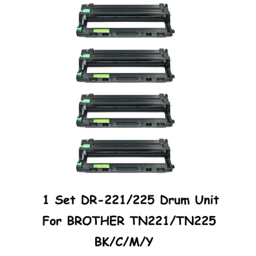 Bestoner™ 1 Set Brother DR221CL/DR-221/DR225/TN 221/tn225/TN225/TN-221 BK/M/Y/C Compatible Drum Unit Brother DCP-9020 HL-3140 3150CDN 3170CDW 3180CDW
