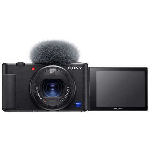 Refurbished - Sony ZV-1 Wi-Fi 20.1MP 2.9x Optical Zoom Digital Camera - Black