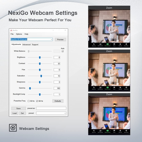 NexiGo N930AF AutoFocus 1080p Webcam with Stereo Microphone and Privacy Cover