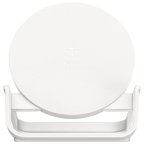 Chargeur sans fil certifié Qi de 10 W QuickCharge de Belkin - Blanc
