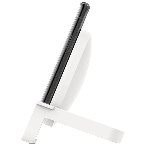 Chargeur sans fil certifié Qi de 10 W QuickCharge de Belkin - Blanc