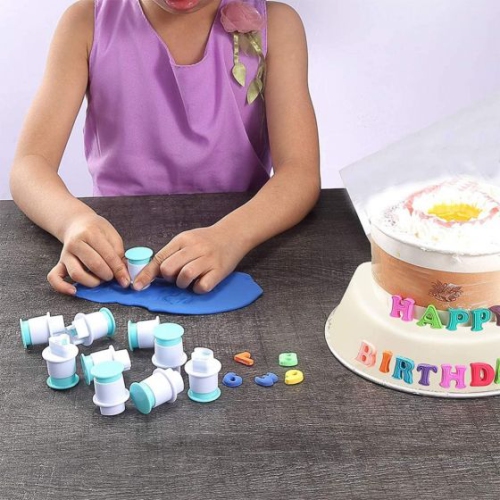 26PCS Upper case Fondant Letter Cutters, Plastic Alphabet Cake Mold Decorating Tools, Embosser Cutter Cookie Stamp Impress for DIY Sugar Cookies