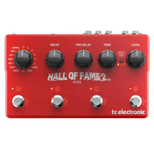 TC ELECTRONIC  Hall Of Fame 2 X4 Reverb Pedal