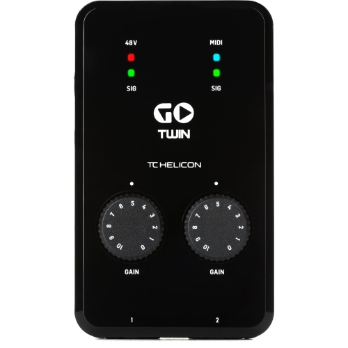 Interface audio/MIDI à 2 canaux GO TWIN DE TC-Helicon pour appareils mobiles