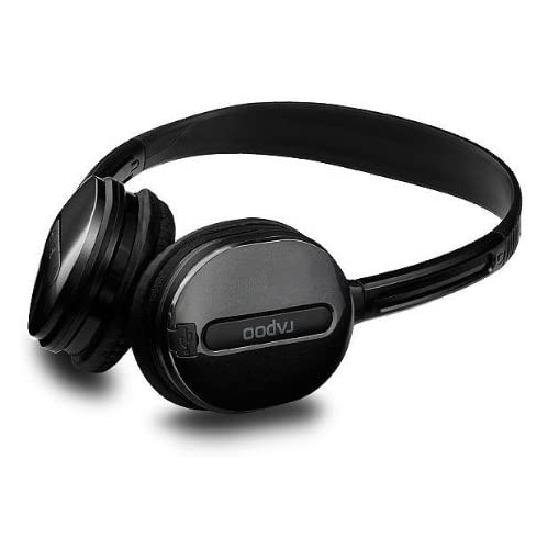Auawak Rapoo H1030 2.4G Stereo Wireless Headset With Built-in Microphone for Laptops Desktops and PC - Black