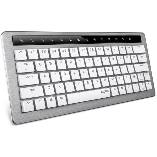 ZaKitane Rapoo KX 5.8GHz Smart Backlight LED Built-in Lithium Battery Wireless Mechanical MX Keyboard -White