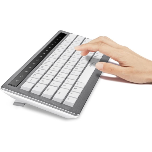 ZaKitane Rapoo KX 5.8GHz Smart Backlight LED Built-in Lithium Battery Wireless Mechanical MX Keyboard -White