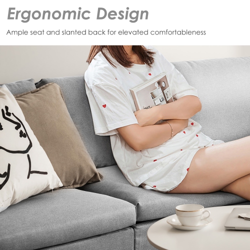 Costway Convertible Sectional Sofa L-Shaped Couch w/Reversible Chaise