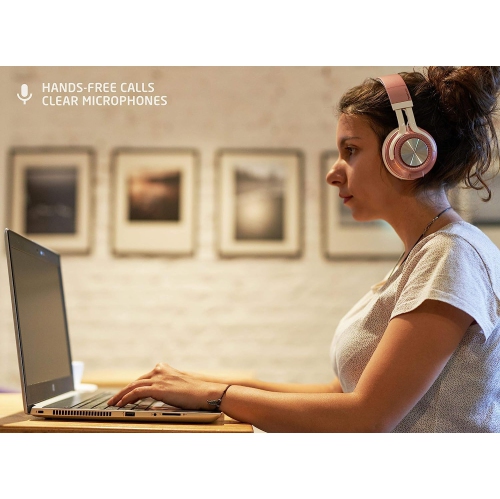 Wireless Bluetooth Headphones Over-Ear,[40h Playtime, Bluetooth 5.0] Foldable Stereo Wireless/Wired Headphone Over Ear with Mic Deep Bass Headset for