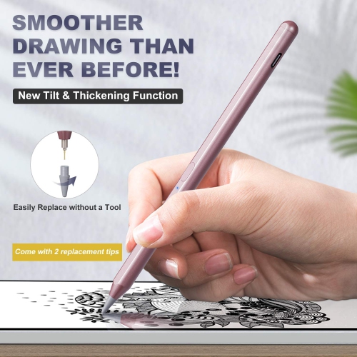 TiMOVO Stylus Pencil for iPad with Palm Rejection, iPad Pencil for 2021 iPad Pro 11/12.9 Inch, iPad 8th Generati
