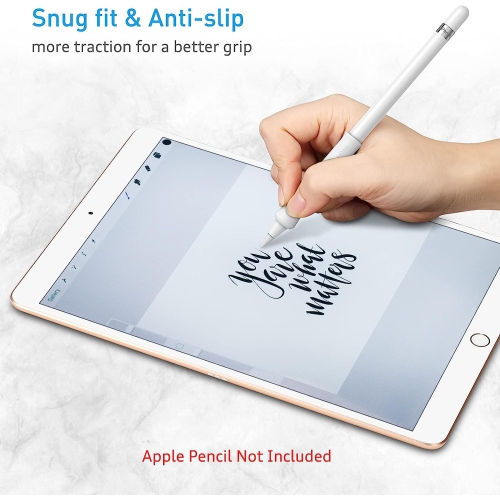 Fintie Silicone Grip Holder for Apple Pencil 1st 2nd Generation, Protective Skin Sleeve Case Accessories Compatible with Apple Pencil 1 2, iPad 10.2,