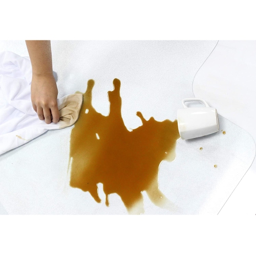 Chair Mat for Carpet, Delivered Rolled 36’’ X 48’’ with Lip, 2mm Thick Hard Smooth Heavy Duty Sturdy